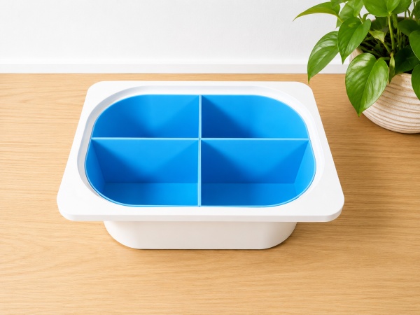 4-Fach Organizer-Einsatz für IKEA TROFAST Box zur übersichtlichen Aufbewahrung von LEGO® und Spielzeug